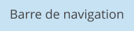 Barre de navigation